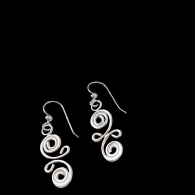 Aretes de plata